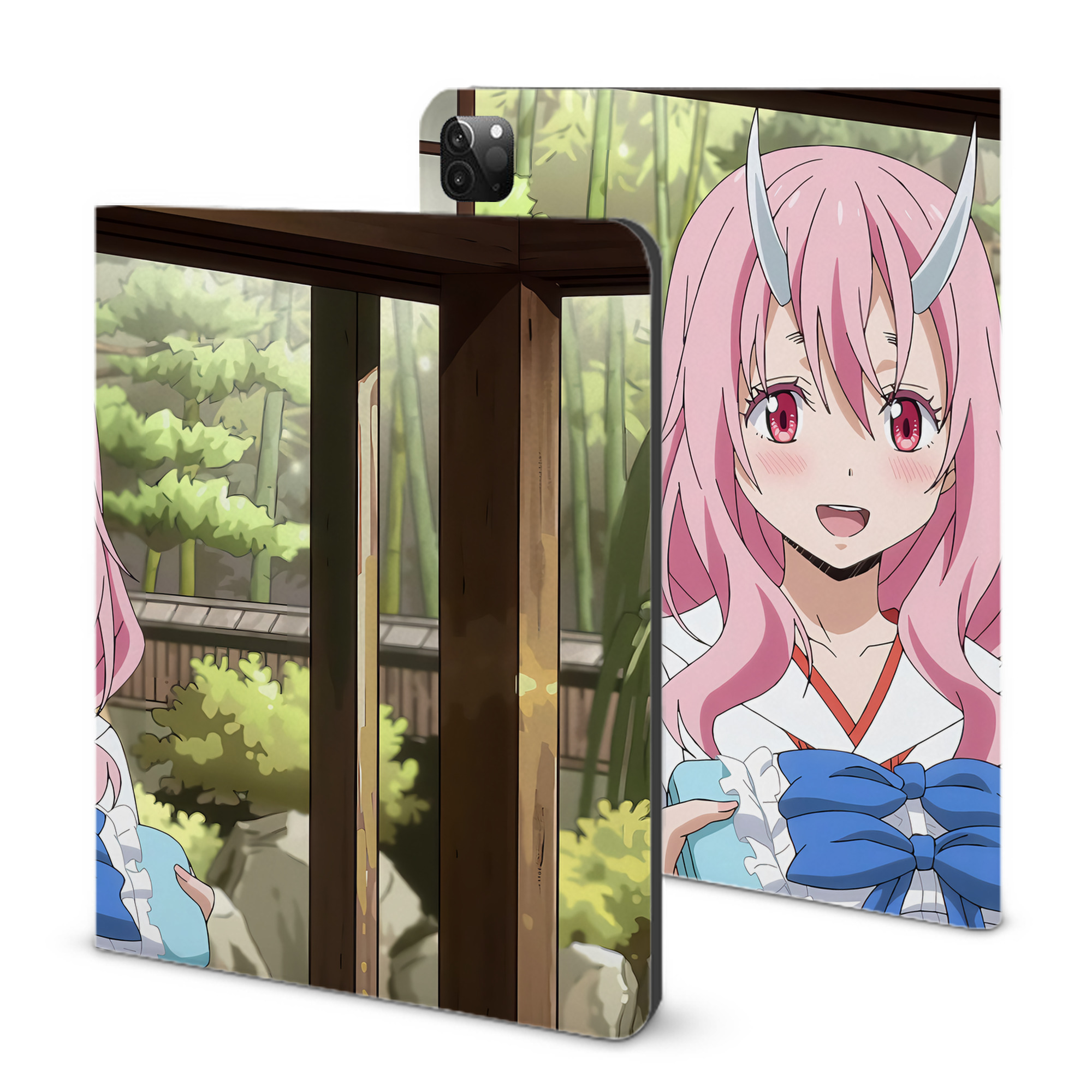 （画像用） 転スラ Regarding Reincarnated to Slime IPadケース ペンホルダー付き ブックスタイルデザイン